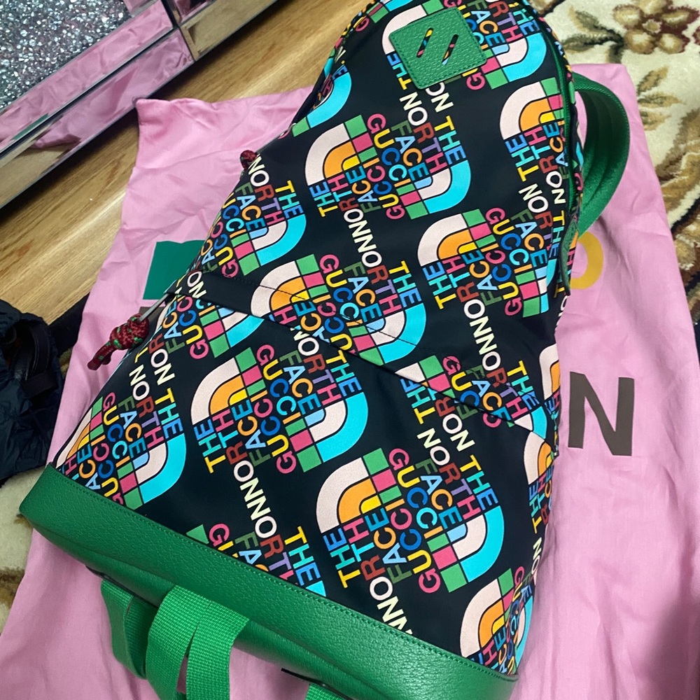 Gucci X The North Face Backpack~   Green